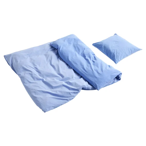 Flash Sale Housse De Couette 240 X 220 Cm Duo Tissu Bleu / Coton Oeko-Tex - Unisexe Linge De Lit