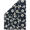 Hot Housse De Couette 240 X 220 Cm Unikko Tissu Bleu - Unisexe Linge De Lit