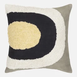Hot Housse De Coussin Melooni Tissu Multicolore / 50 X 50 Cm - Motif Brode En Relief - Unisexe Déco Textile