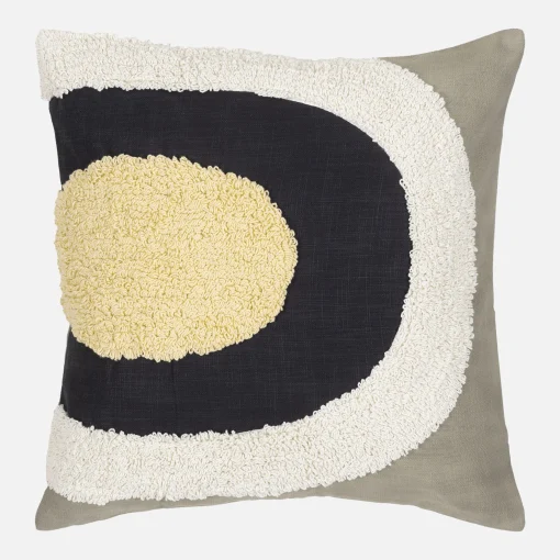 Hot Housse De Coussin Melooni Tissu Multicolore / 50 X 50 Cm - Motif Brode En Relief - Unisexe Déco Textile