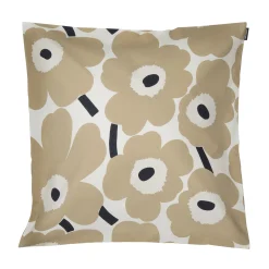 Hot Housse De Coussin Pieni Unikko Tissu Beige / 50 X 50 Cm - Unisexe Déco Textile
