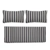 Cheap Housse De Coussin  Tissu Noir / Pour Canape Mundo - Set De 3 Housses (Sans Garnissage) - Unisexe Déco Textile