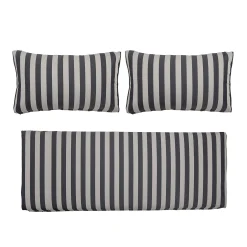 Cheap Housse De Coussin  Tissu Noir / Pour Canape Mundo - Set De 3 Housses (Sans Garnissage) - Unisexe Déco Textile