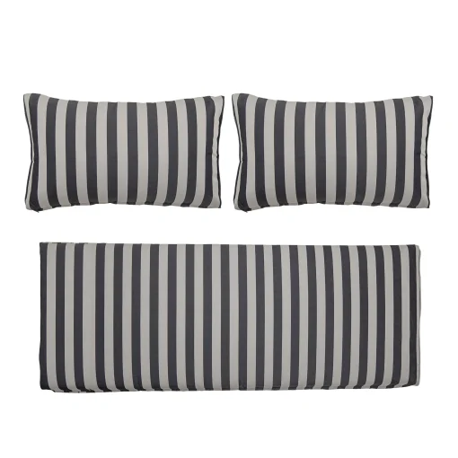 Cheap Housse De Coussin  Tissu Noir / Pour Canape Mundo - Set De 3 Housses (Sans Garnissage) - Unisexe Déco Textile