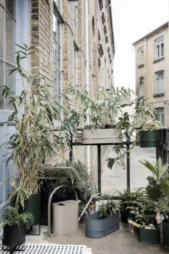 Fashion Jardiniere Bau Metal Gris / Avec Support - Metal / L 45 Cm - Unisexe Pots Et Plantes