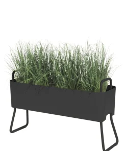Cheap Jardiniere Greens Mini Metal Gris / Metal - L 100 X H 46 Cm - Unisexe Pots Et Plantes