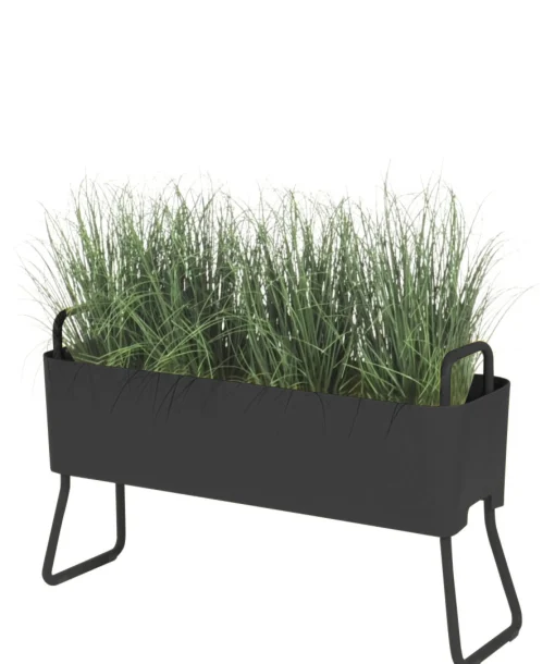 Cheap Jardiniere Greens Mini Metal Gris / Metal - L 100 X H 46 Cm - Unisexe Pots Et Plantes