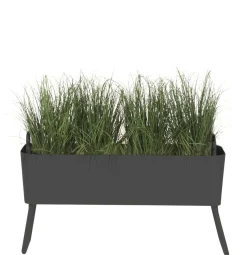 Cheap Jardiniere Greens Mini Metal Gris / Metal - L 100 X H 46 Cm - Unisexe Pots Et Plantes