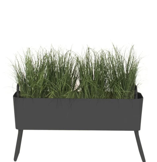 Cheap Jardiniere Greens Mini Metal Gris / Metal - L 100 X H 46 Cm - Unisexe Pots Et Plantes