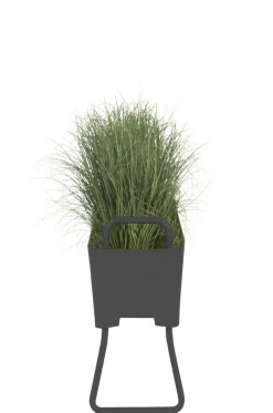 Cheap Jardiniere Greens Mini Metal Gris / Metal - L 100 X H 46 Cm - Unisexe Pots Et Plantes