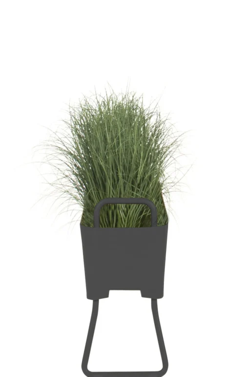 Cheap Jardiniere Greens Mini Metal Gris / Metal - L 100 X H 46 Cm - Unisexe Pots Et Plantes