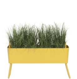 Outlet Jardiniere Greens Mini Metal Jaune / Metal - L 100 X H 46 Cm - Unisexe Pots Et Plantes