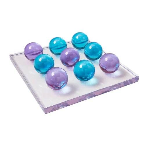 Outlet Jeu De Morpion Tic-Tac-Toe Plastique/ Acrylique - 30,5 X 30,5 Cm - Unisexe Jeux Et Loisirs