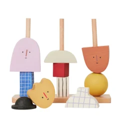 Flash Sale Jouet A Empiler Character Bois/ Bois Fsc - L 17 X H 20,6 Cm - Unisexe Jeux Et Loisirs