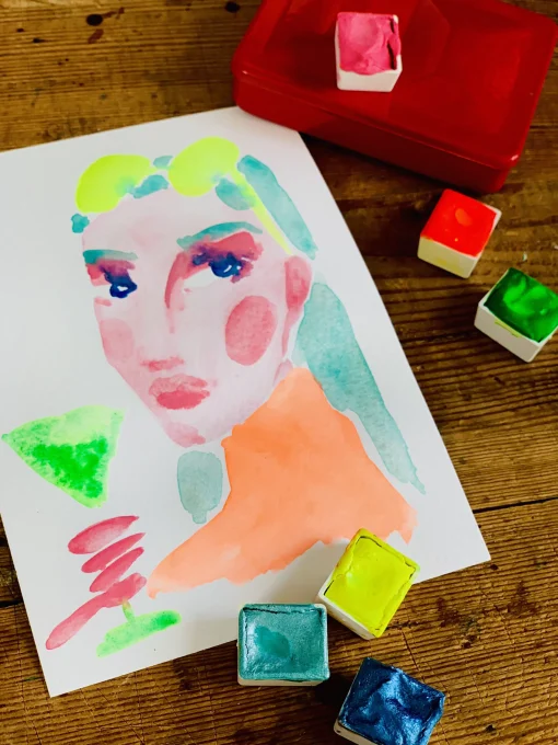 New Kit Se Lancer Dans L'Aquarelle Fibre Vegetale- Unisexe Jeux Et Loisirs