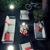 Clearance Lampadaire D'extérieur Sans Fil Mooon! Led Metal Plastique Vert / H 134 Cm - Bluetooth - Unisexe Luminaires D'extérieur