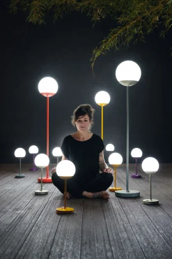 Clearance Lampadaire D'extérieur Sans Fil Mooon! Led Metal Plastique Vert / H 134 Cm - Bluetooth - Unisexe Luminaires D'extérieur