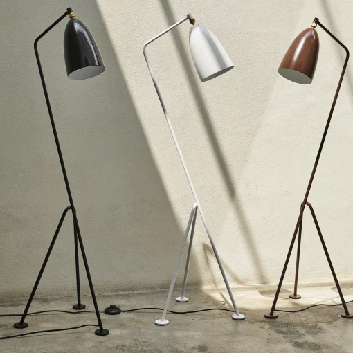 Discount Lampadaire Grashoppa Metal/ Grossman- Reedition 1947 - Unisexe Luminaires Iconiques