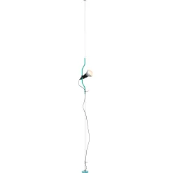 Hot Lampadaire Parentesi 50 Metal Bleu / Branchement Secteur - Reedition 1971 - Unisexe Luminaires Iconiques