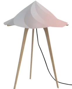 Clearance Lampe A Poser Chantilly Large Plastique Bois/ H 65 Cm - Unisexe Lampes De Sol