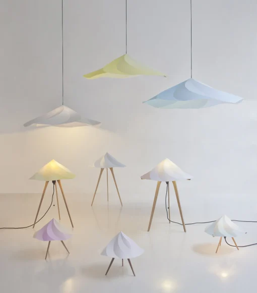 Clearance Lampe A Poser Chantilly Large Plastique Bois/ H 65 Cm - Unisexe Lampes De Sol