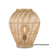 Flash Sale Lampe A Poser Tuvalu Small Fibre Vegetale Beige Bois / Bambou - H 50 Cm - Unisexe Lampes De Sol