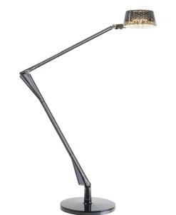 Best Lampe De Table Aledin Dec Led Plastique Gris / Diffuseur Rond - Unisexe Lampes De Bureau