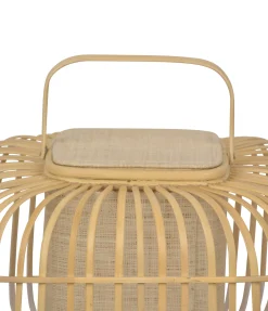 Flash Sale Lampe De Table Bamboo Square Smallbois Naturel / H 41 Cm - Unisexe Lampes De Sol