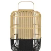 New Lampe De Table Bamboo Square Largebois Naturel / H 65 Cm - Unisexe Lampes De Sol