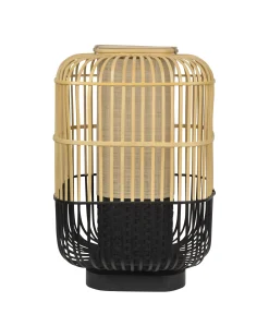 New Lampe De Table Bamboo Square Largebois Naturel / H 65 Cm - Unisexe Lampes De Sol