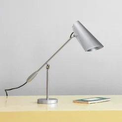 Best Lampe De Table Birdy Gris Argent Metal / Reedition 1952 - Edition Limitee 70Eme Anniversaire - Unisexe Lampes De Bureau