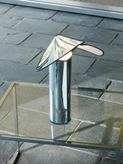 Store Lampe De Table Chiara Metal Rose / H 41 Cm - Reedition 1969 - Unisexe Lampes De Bureau