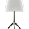 Best Lampe De Table Lumiere Piccola Metal Verre Blanc Noir / Variateur - H 35 Cm - Unisexe Lampes De Bureau
