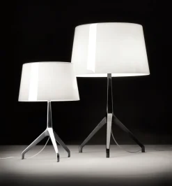 Cheap Lampe De Table Lumiere Xxl Metal Verre Blanc Noir / H 57 Cm - Unisexe Lampes De Sol