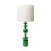 Shop Lampe De Table Pamela Tissu Bois Vert / O 35 X H 87 Cm - Unisexe Lampes De Sol