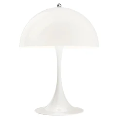 Store Lampe De Table Panthella 320 Plastique Blanc /  O 32 X H 43,8 Cm - Acrylique / Verner Panton, 1971 - Unisexe Luminaires Iconiques