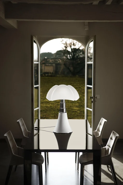 Outlet Lampe De Table Pipistrello Metal Plastique Vert / H 66 A 86 Cm - Unisexe Luminaires Iconiques