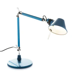 Clearance Lampe De Table Tolomeo Micro Metal Bleu - Unisexe Lampes De Bureau