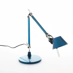 Clearance Lampe De Table Tolomeo Micro Metal Bleu - Unisexe Lampes De Bureau