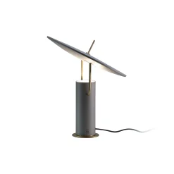 Flash Sale Lampe De Table Tx1 Led Medium Metal Gris / O 36 X H 40 Cm - Unisexe Lampes De Bureau