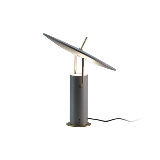 Flash Sale Lampe De Table Tx1 Led Medium Metal Gris / O 36 X H 40 Cm - Unisexe Lampes De Bureau