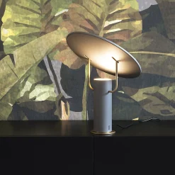 Flash Sale Lampe De Table Tx1 Led Medium Metal Gris / O 36 X H 40 Cm - Unisexe Lampes De Bureau
