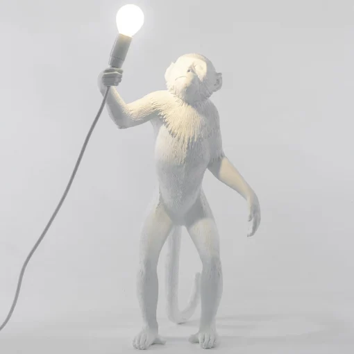 Discount Lampe D'extérieur Monkey Standing Plastique/ Outdoor - H 54 Cm - Unisexe Luminaires D'extérieur