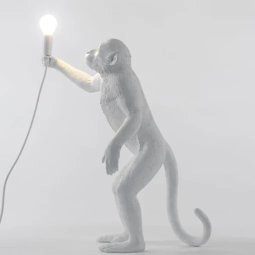 Discount Lampe D'extérieur Monkey Standing Plastique/ Outdoor - H 54 Cm - Unisexe Luminaires D'extérieur