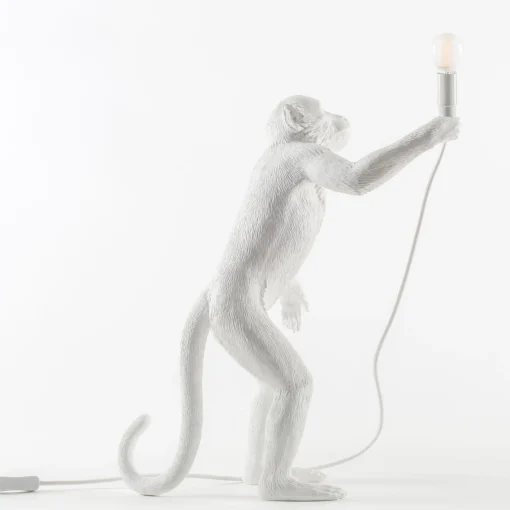 Discount Lampe D'extérieur Monkey Standing Plastique/ Outdoor - H 54 Cm - Unisexe Luminaires D'extérieur