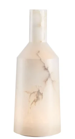 Discount Lampe Exterieur Sans Fil Rechargeable Alabast Large Led Pierre Pierrehe / H 39 Cm - Albatre - Unisexe Luminaires De Salle De Bains