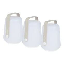 Best Sale Lampe Exterieur Sans Fil Rechargeable Balad Led Plastique Gris Plastique & Metal Gris / H 13,5 Cm - Set De 3 - Unisexe Lampes Sans Fil