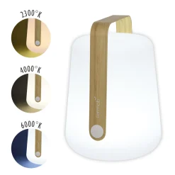 Clearance Lampe Exterieur Sans Fil Rechargeable Balad Bamboo Plastique Bois Naturel Plastique & Bois/ H 38 Cm - Usb - Unisexe Lampes Sans Fil