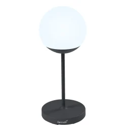 Fashion Lampe Exterieur Sans Fil Rechargeable Mooon! Led Metal Plastique Noir / H 63 Cm - Bluetooth - Unisexe Terrasses Et Balcons