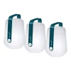 Clearance Lampe Exterieur Sans Fil Rechargeable Balad Led Plastique Bleu Plastique & Metal Bleu/ H 13,5 Cm - Set De 3 - Unisexe Luminaires D'extérieur